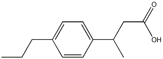 3-(4-propylphenyl)butanoic acid Struktur