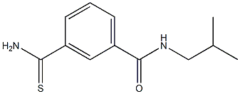 3-(aminocarbonothioyl)-N-isobutylbenzamide Struktur