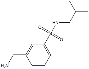 3-(aminomethyl)-N-isobutylbenzenesulfonamide Struktur