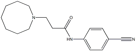 3-(azocan-1-yl)-N-(4-cyanophenyl)propanamide Struktur