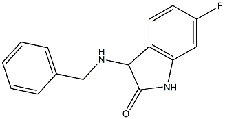 3-(benzylamino)-6-fluoro-2,3-dihydro-1H-indol-2-one Struktur