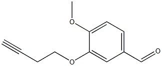 3-(but-3-ynyloxy)-4-methoxybenzaldehyde Struktur