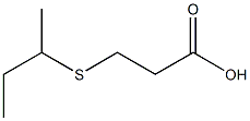 3-(butan-2-ylsulfanyl)propanoic acid Struktur