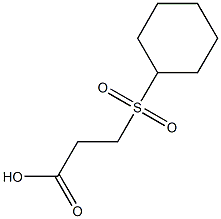 3-(cyclohexanesulfonyl)propanoic acid Struktur