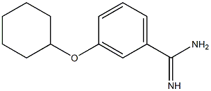 3-(cyclohexyloxy)benzene-1-carboximidamide Struktur