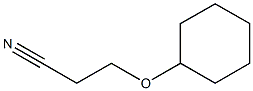 3-(cyclohexyloxy)propanenitrile Struktur