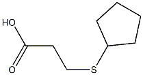 3-(cyclopentylthio)propanoic acid Struktur