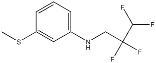 3-(methylsulfanyl)-N-(2,2,3,3-tetrafluoropropyl)aniline Struktur