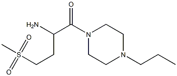 3-(methylsulfonyl)-1-[(4-propylpiperazin-1-yl)carbonyl]propylamine Struktur