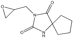 3-(oxiran-2-ylmethyl)-1,3-diazaspiro[4.4]nonane-2,4-dione Struktur