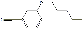 3-(pentylamino)benzonitrile Struktur