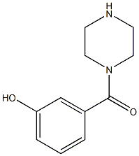 3-(piperazin-1-ylcarbonyl)phenol Struktur