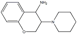 3-(piperidin-1-yl)-3,4-dihydro-2H-1-benzopyran-4-amine Struktur