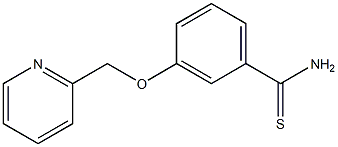 3-(pyridin-2-ylmethoxy)benzenecarbothioamide Struktur