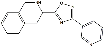 3-(pyridin-3-yl)-5-(1,2,3,4-tetrahydroisoquinolin-3-yl)-1,2,4-oxadiazole Struktur