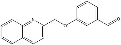 3-(quinolin-2-ylmethoxy)benzaldehyde Struktur