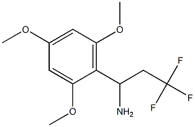 3,3,3-trifluoro-1-(2,4,6-trimethoxyphenyl)propan-1-amine Struktur