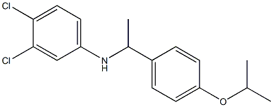 3,4-dichloro-N-{1-[4-(propan-2-yloxy)phenyl]ethyl}aniline Struktur