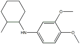 3,4-dimethoxy-N-(2-methylcyclohexyl)aniline Struktur