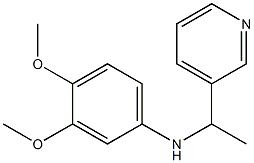 3,4-dimethoxy-N-[1-(pyridin-3-yl)ethyl]aniline Struktur