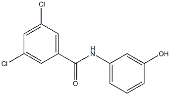 3,5-dichloro-N-(3-hydroxyphenyl)benzamide Struktur