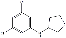 3,5-dichloro-N-cyclopentylaniline Struktur