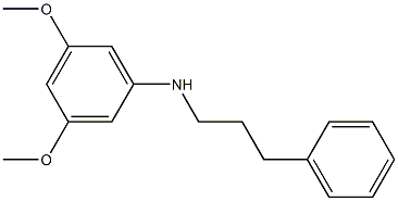 3,5-dimethoxy-N-(3-phenylpropyl)aniline Struktur