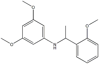 3,5-dimethoxy-N-[1-(2-methoxyphenyl)ethyl]aniline Struktur