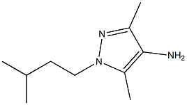 3,5-dimethyl-1-(3-methylbutyl)-1H-pyrazol-4-amine Struktur