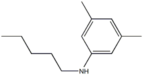 3,5-dimethyl-N-pentylaniline Struktur