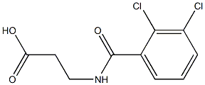 3-[(2,3-dichlorophenyl)formamido]propanoic acid Struktur