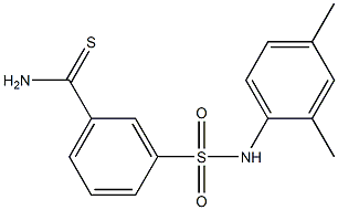 3-[(2,4-dimethylphenyl)sulfamoyl]benzene-1-carbothioamide Struktur