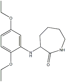 3-[(2,5-diethoxyphenyl)amino]azepan-2-one Struktur