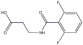 3-[(2,6-difluorophenyl)formamido]propanoic acid Struktur