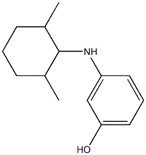 3-[(2,6-dimethylcyclohexyl)amino]phenol Struktur