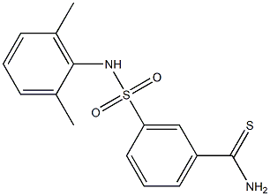 3-[(2,6-dimethylphenyl)sulfamoyl]benzene-1-carbothioamide Struktur