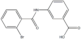 3-[(2-bromobenzoyl)amino]benzoic acid Struktur