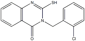 3-[(2-chlorophenyl)methyl]-2-sulfanyl-3,4-dihydroquinazolin-4-one Struktur