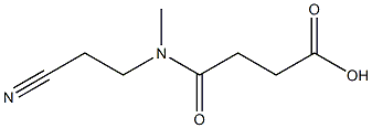 3-[(2-cyanoethyl)(methyl)carbamoyl]propanoic acid Struktur