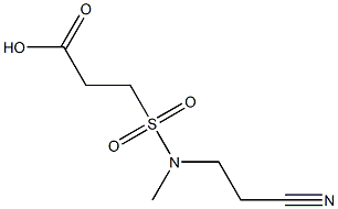 3-[(2-cyanoethyl)(methyl)sulfamoyl]propanoic acid Struktur