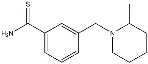 3-[(2-methylpiperidin-1-yl)methyl]benzenecarbothioamide Struktur