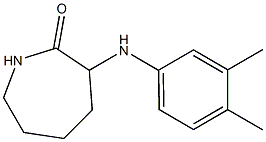 3-[(3,4-dimethylphenyl)amino]azepan-2-one Struktur