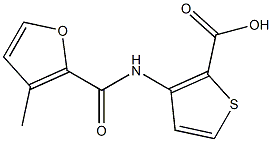 3-[(3-methyl-2-furoyl)amino]thiophene-2-carboxylic acid Struktur