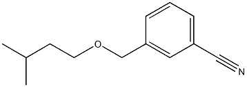 3-[(3-methylbutoxy)methyl]benzonitrile Struktur