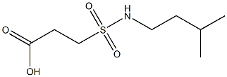 3-[(3-methylbutyl)sulfamoyl]propanoic acid Struktur