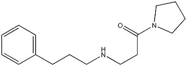 3-[(3-phenylpropyl)amino]-1-(pyrrolidin-1-yl)propan-1-one Struktur