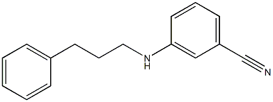 3-[(3-phenylpropyl)amino]benzonitrile Struktur