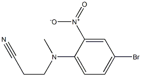 3-[(4-bromo-2-nitrophenyl)(methyl)amino]propanenitrile Struktur