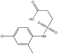 3-[(4-chloro-2-methylphenyl)sulfamoyl]propanoic acid Struktur