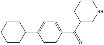 3-[(4-cyclohexylphenyl)carbonyl]piperidine Struktur